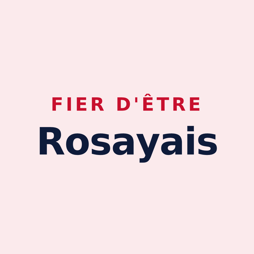 Magnet « Fier d'être Rosayais » — design pour Rosay