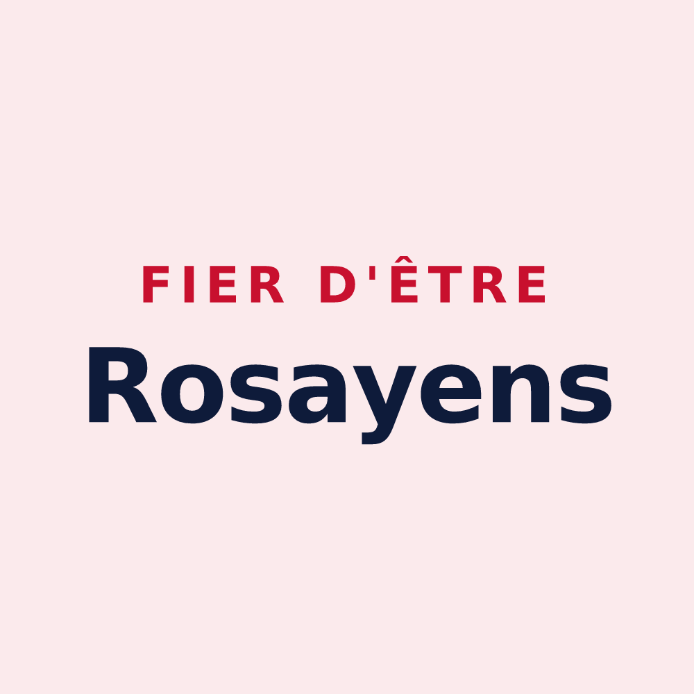 Magnet « Fier d'être Rosayens » — design pour Rosay-sur-Lieure