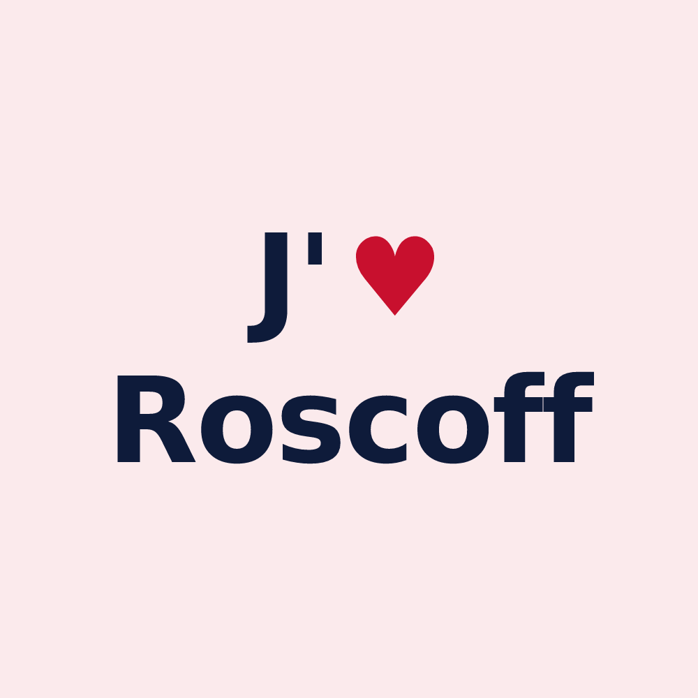 Magnet personnalisé Roscoff — design J'aime Roscoff