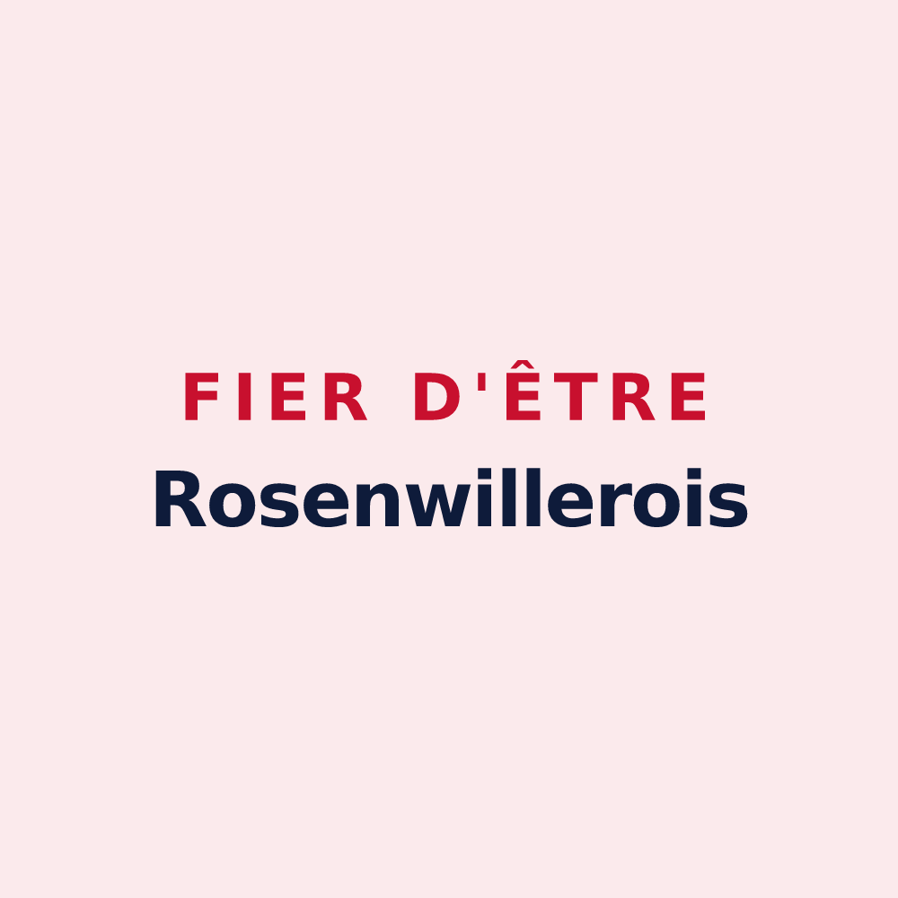 Magnet « Fier d'être Rosenwillerois » — design pour Rosenwiller
