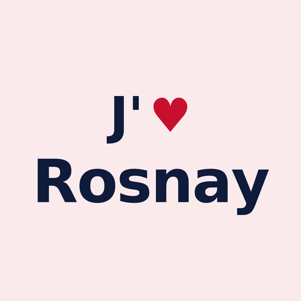 Magnet personnalisé Rosnay — design J'aime Rosnay