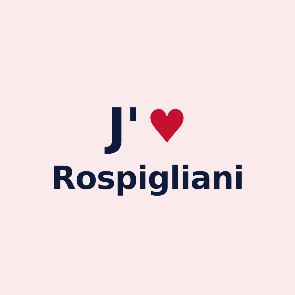 Magnet personnalisé Rospigliani — design J'aime Rospigliani