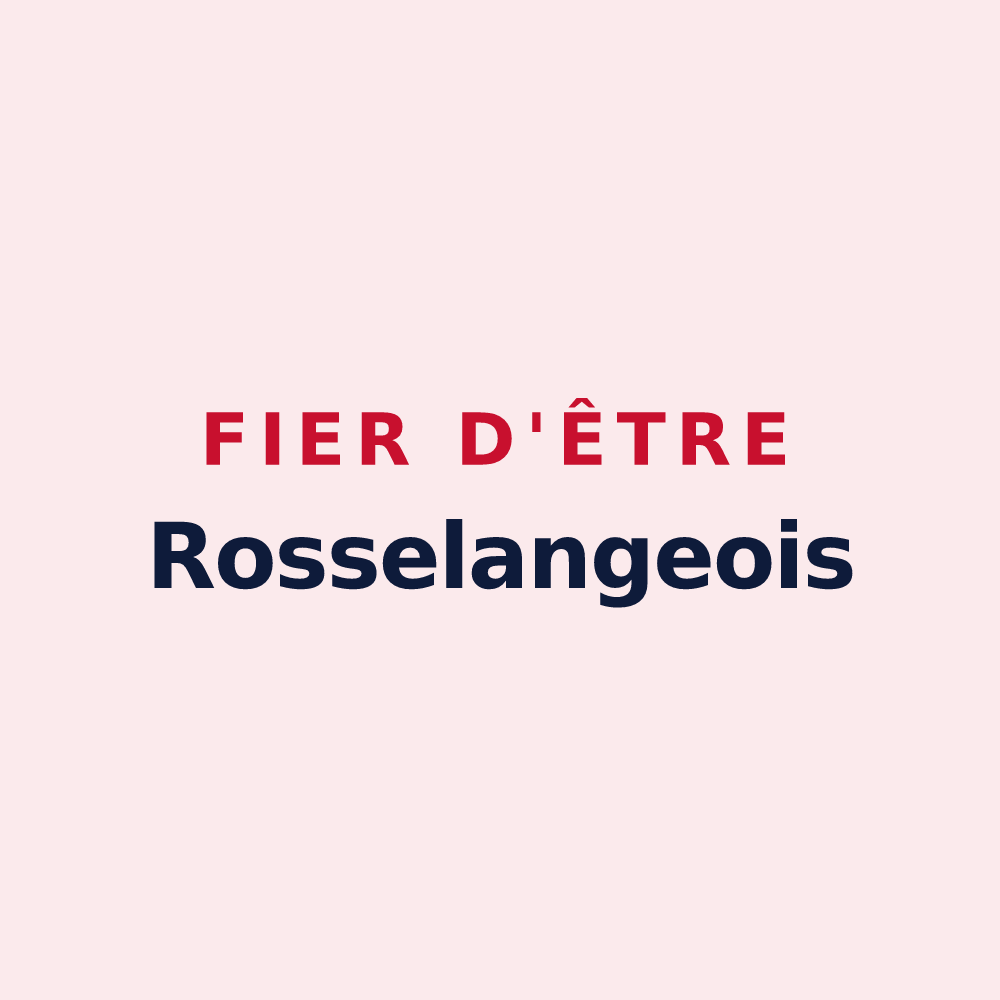 Magnet « Fier d'être Rosselangeois » — design pour Rosselange