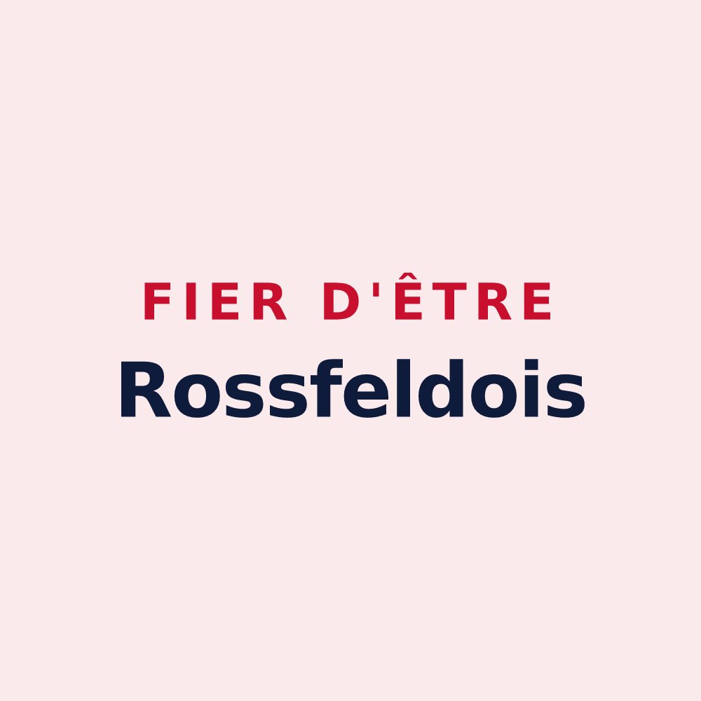 Magnet « Fier d'être Rossfeldois » — design pour Rossfeld