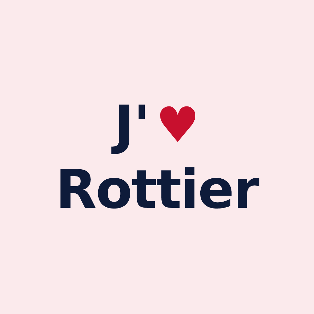 Magnet personnalisé Rottier — design J'aime Rottier