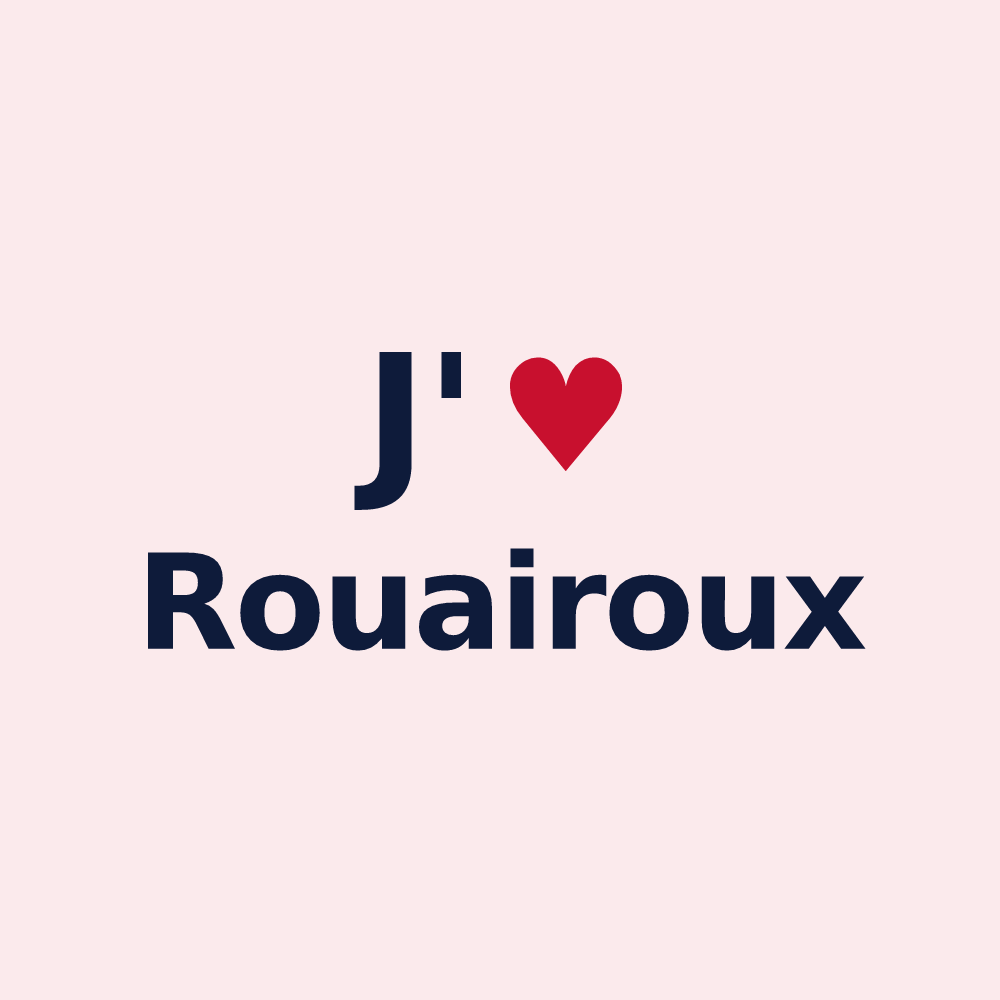 Magnet personnalisé Rouairoux — design J'aime Rouairoux