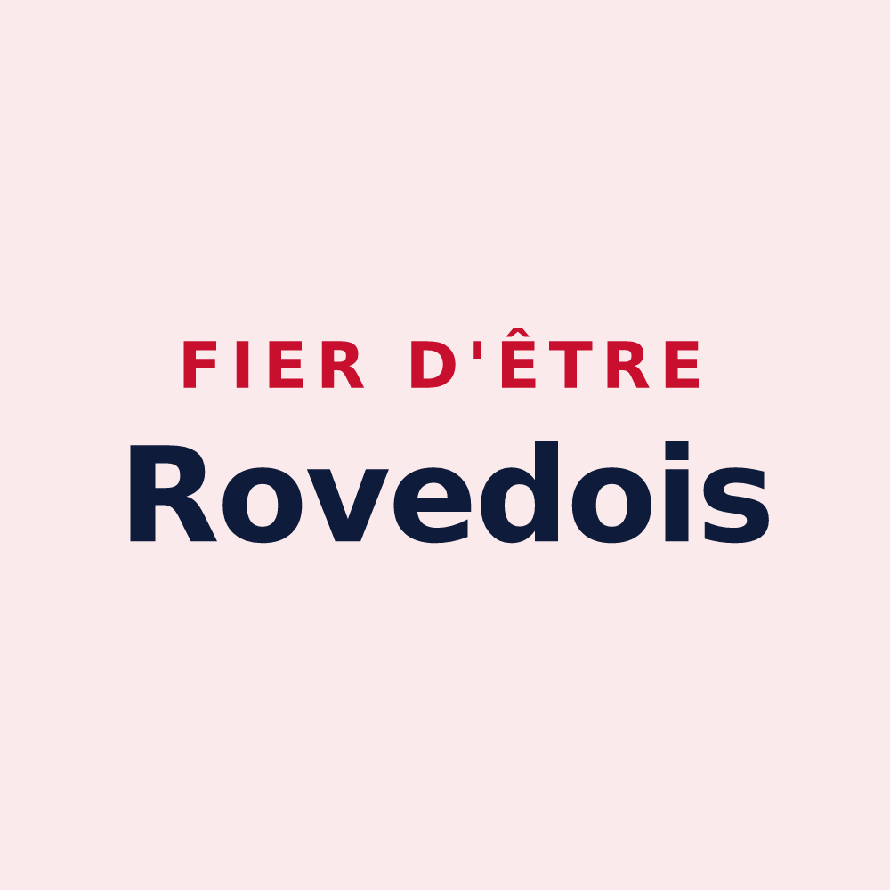 Magnet « Fier d'être Rovedois » — design pour Rouède
