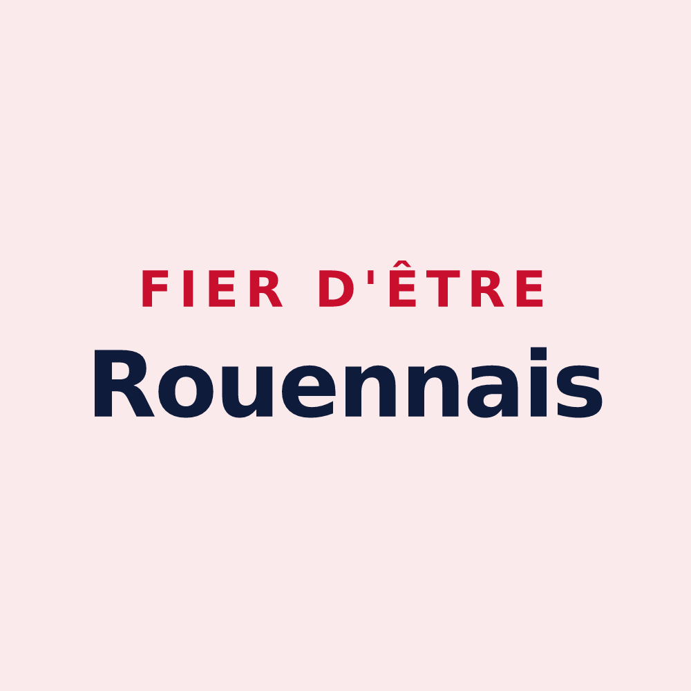 Magnet « Fier d'être Rouennais » — design pour Rouen