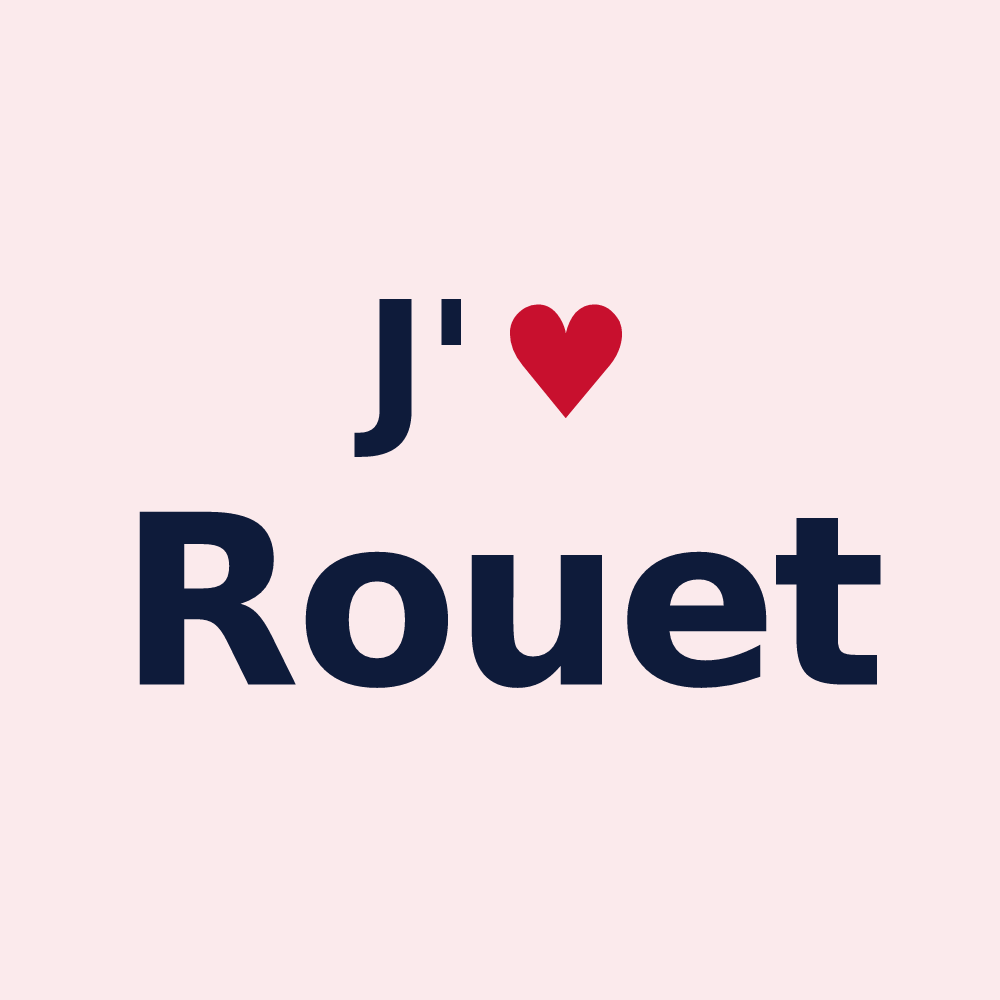 Magnet personnalisé Rouet — design J'aime Rouet