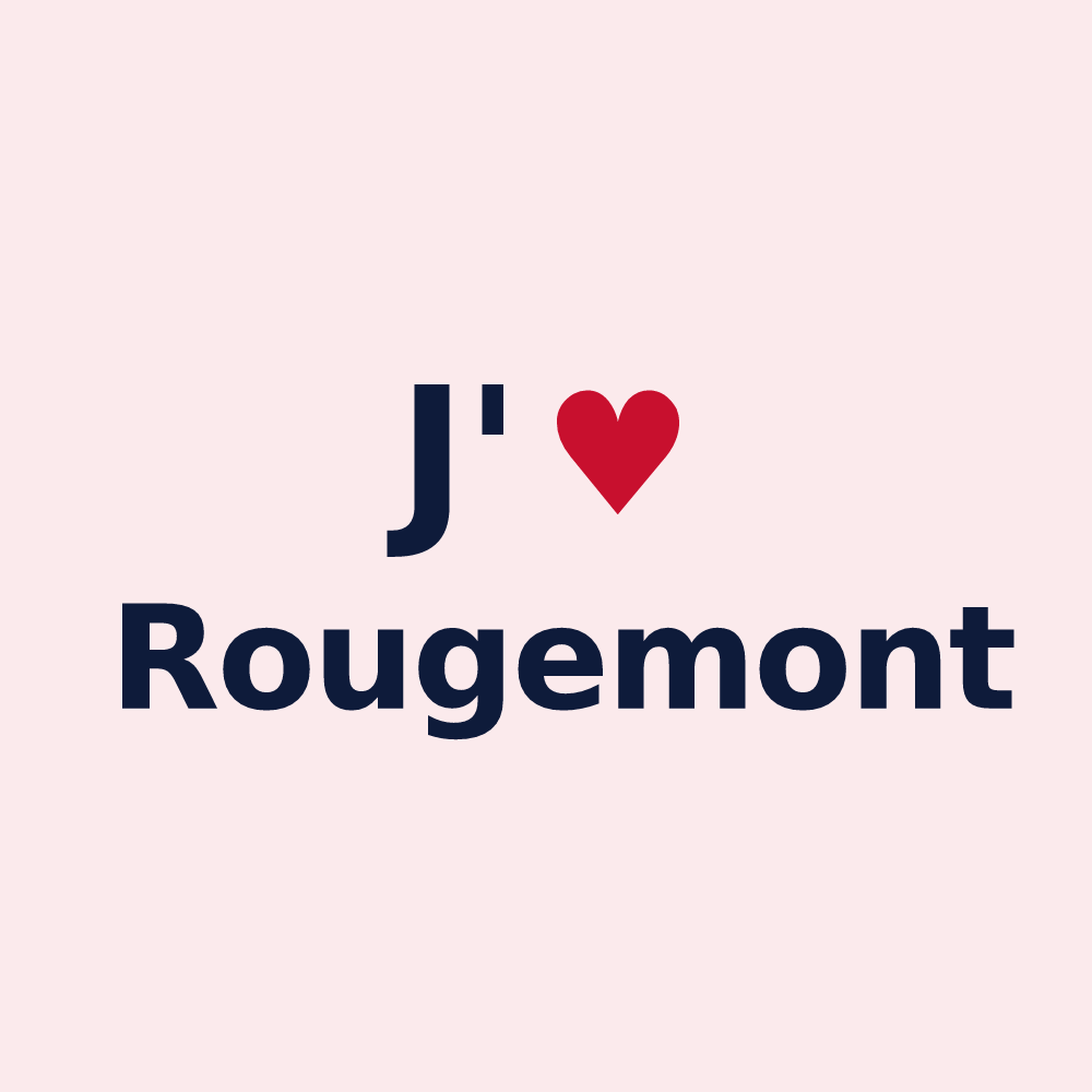 Magnet personnalisé Rougemont — design J'aime Rougemont