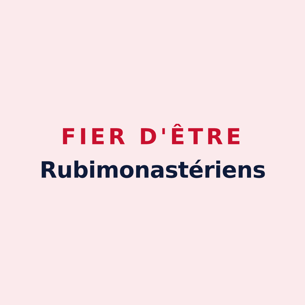 Magnet « Fier d'être Rubimonastériens » — design pour Rougemontier