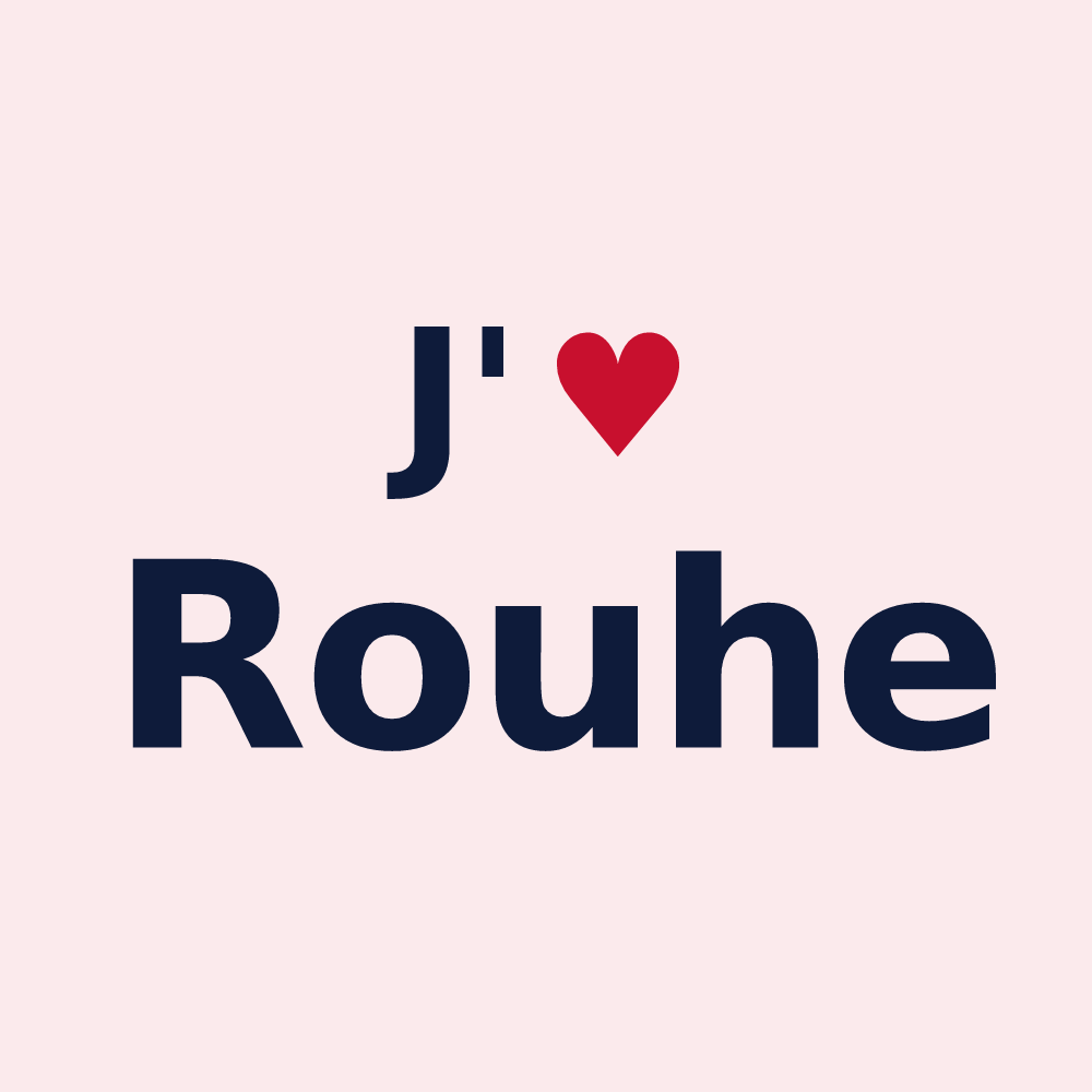 Magnet personnalisé Rouhe — design J'aime Rouhe