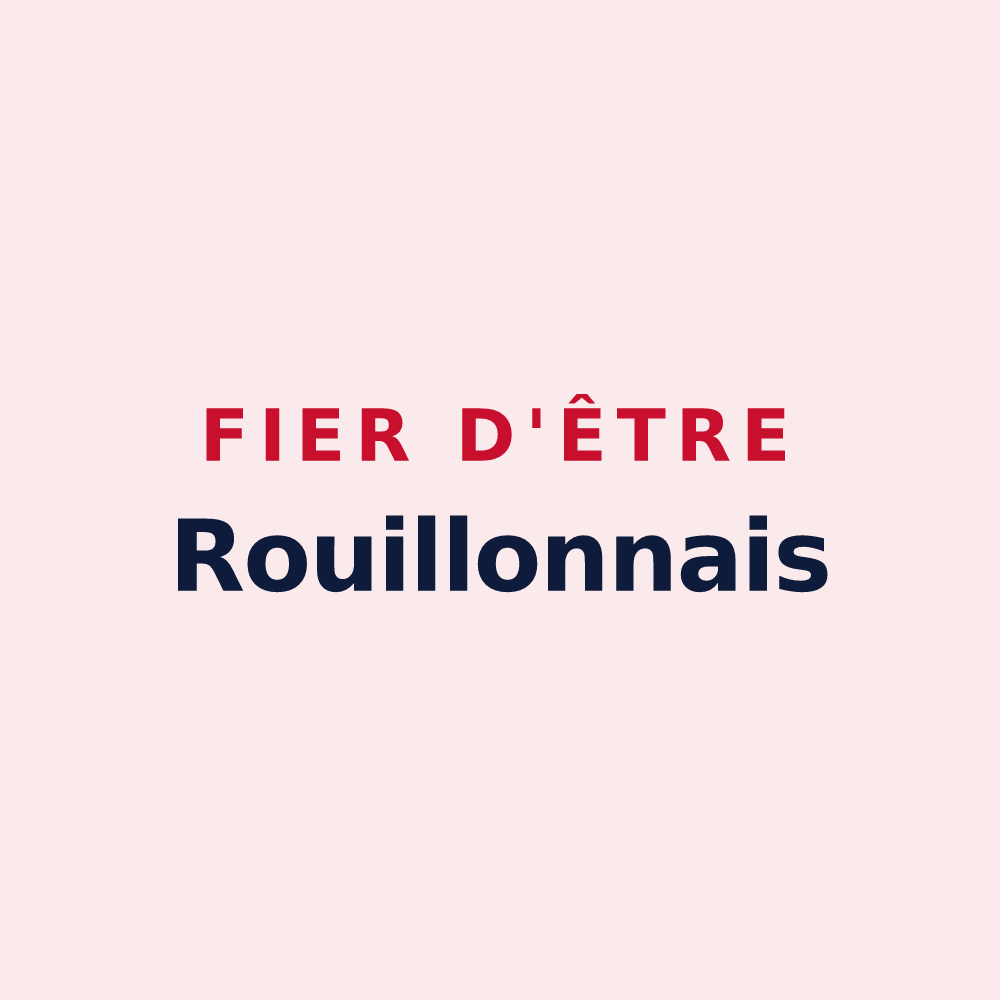 Magnet « Fier d'être Rouillonnais » — design pour Rouillon