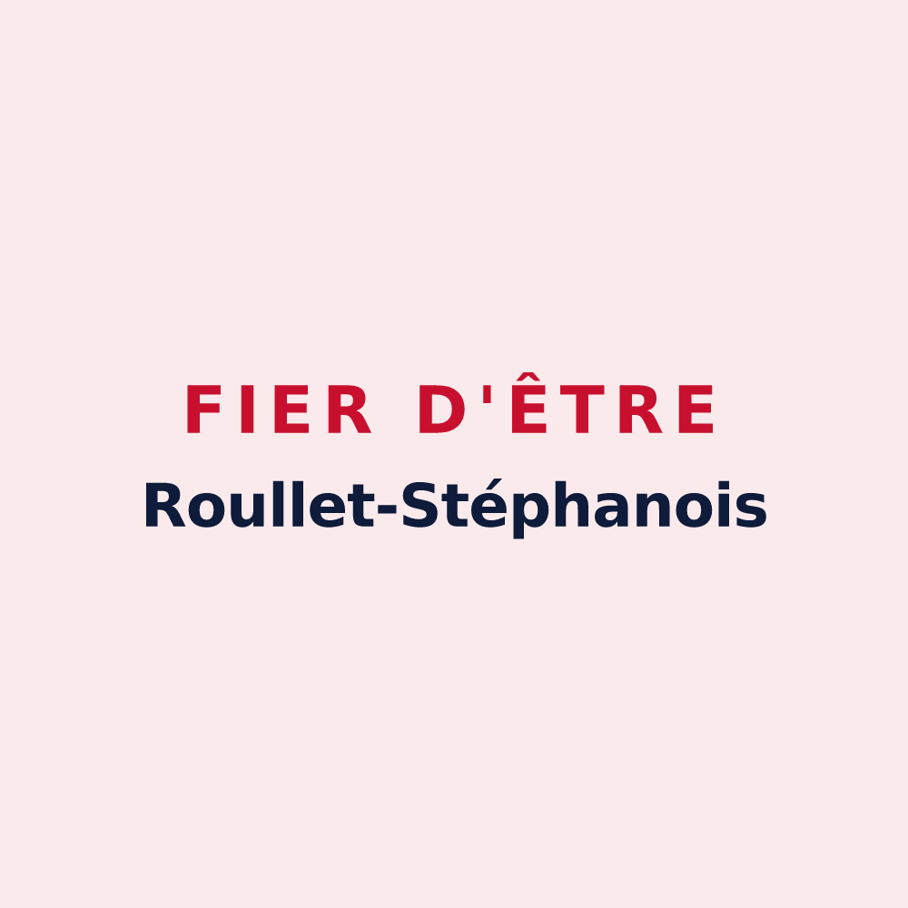 Magnet « Fier d'être Roullet-Stéphanois » — design pour Roullet-Saint-Estèphe