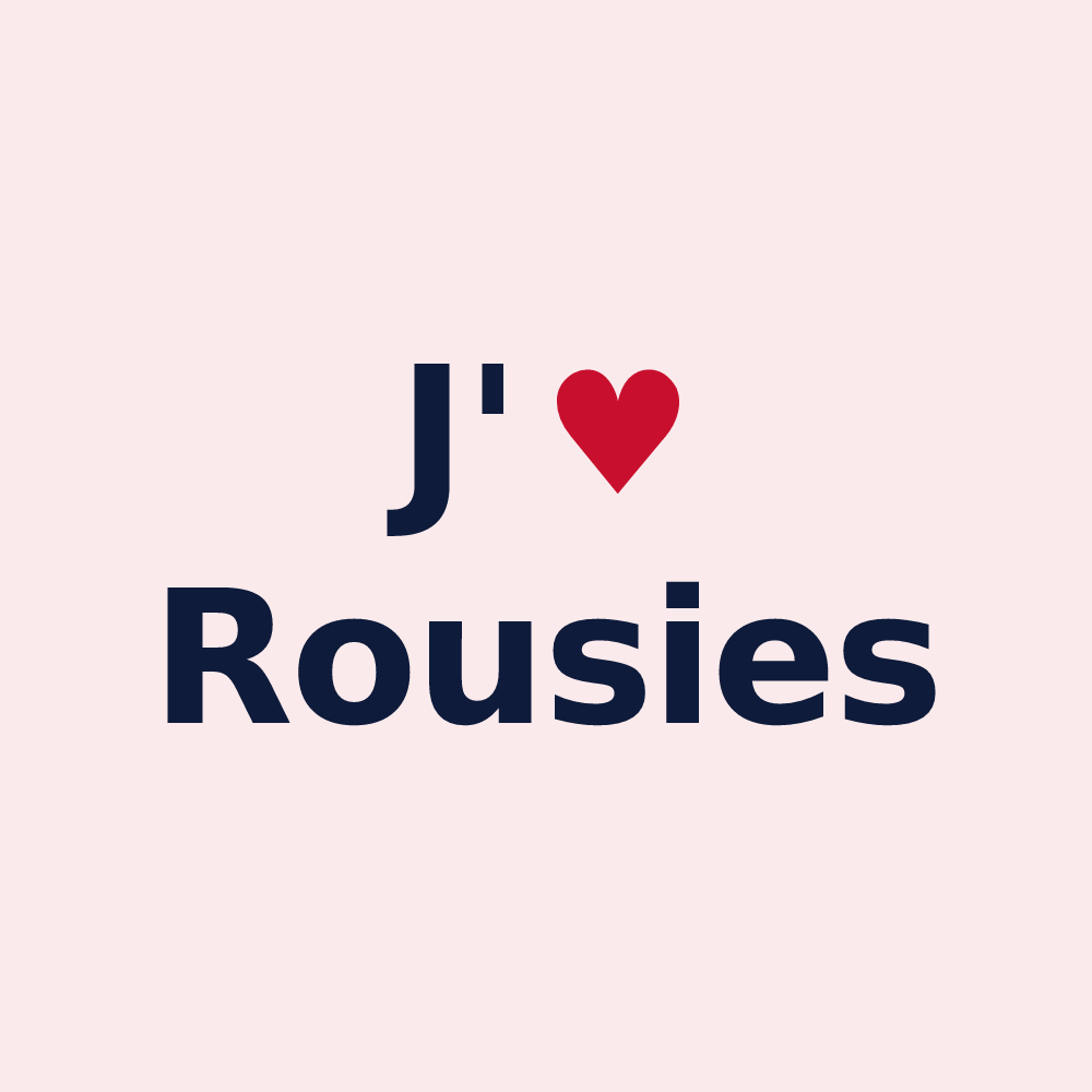 Magnet personnalisé Rousies — design J'aime Rousies
