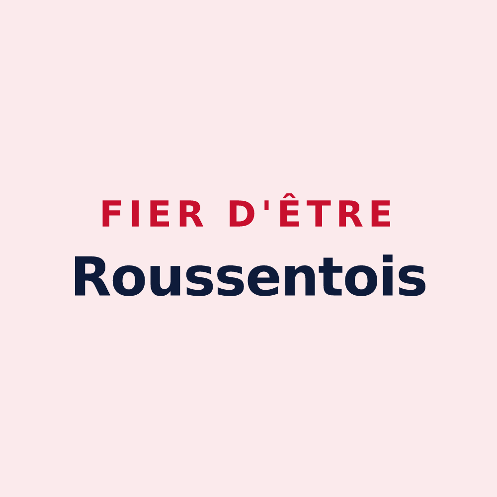 Magnet « Fier d'être Roussentois » — design pour Roussent