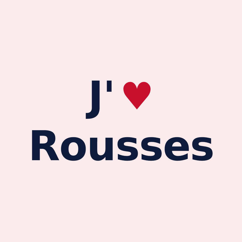 Magnet personnalisé Rousses — design J'aime Rousses