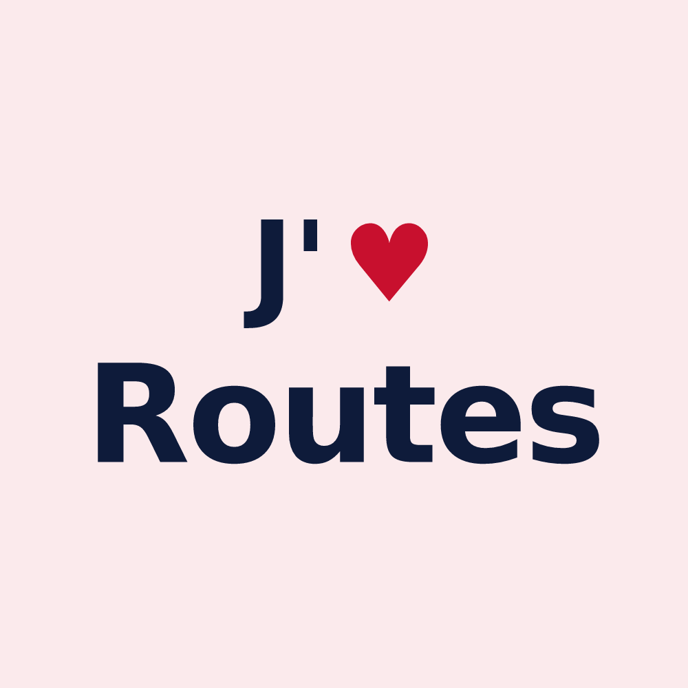 Magnet personnalisé Routes — design J'aime Routes