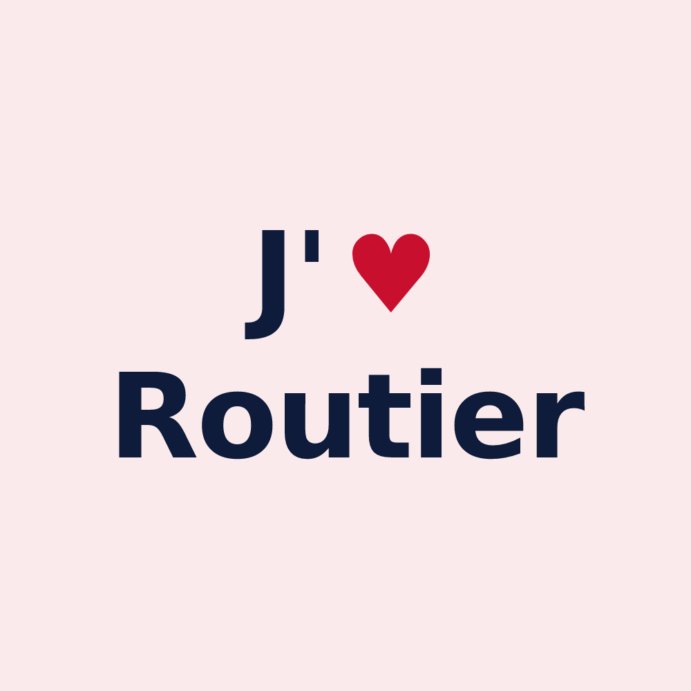 Magnet personnalisé Routier — design J'aime Routier