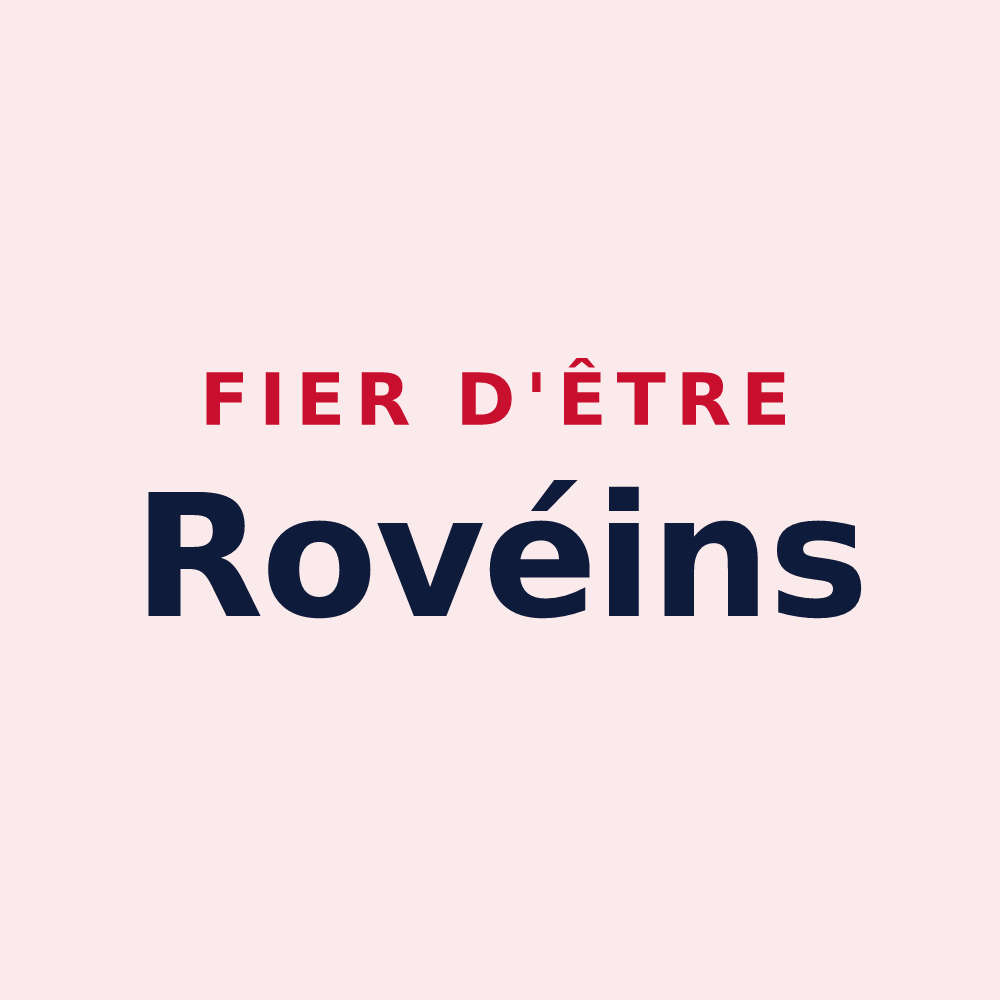 Magnet « Fier d'être Rovéins » — design pour Rouves