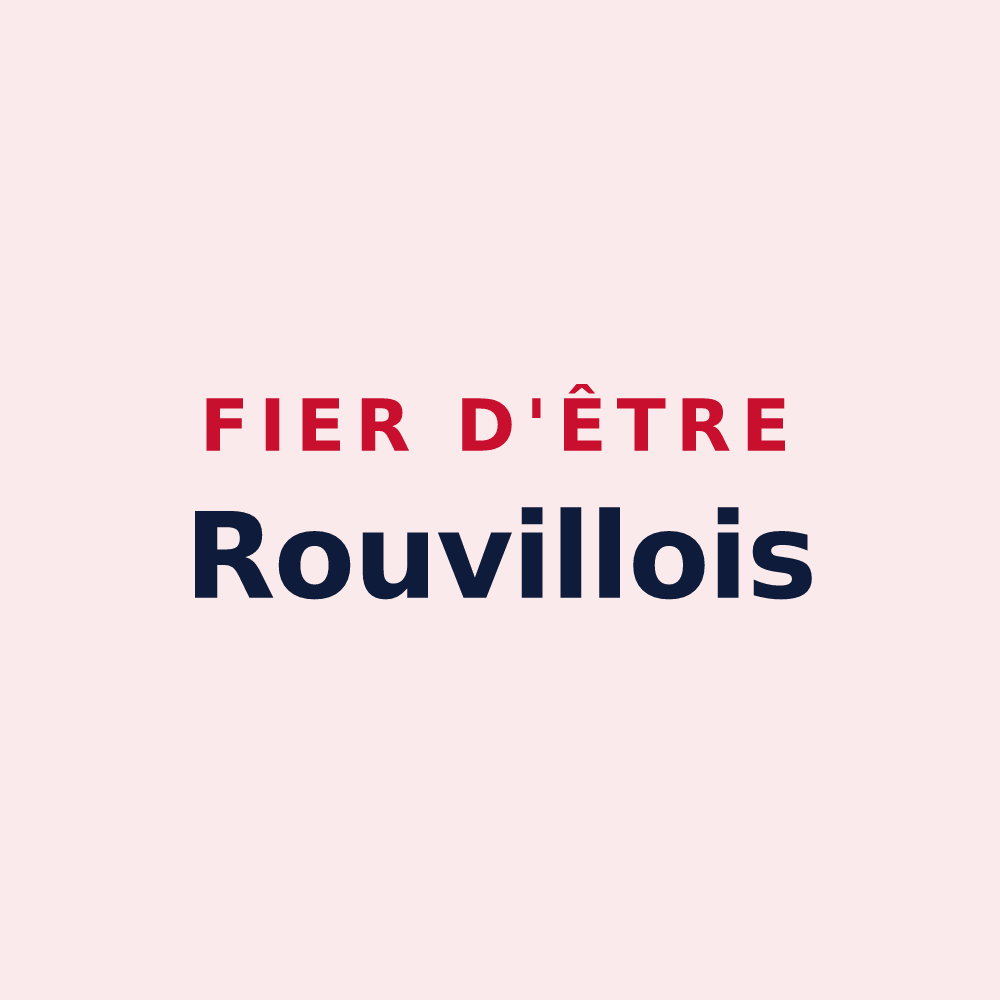 Magnet « Fier d'être Rouvillois » — design pour Rouville