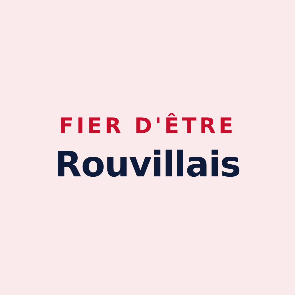 Magnet « Fier d'être Rouvillais » — design pour Rouville