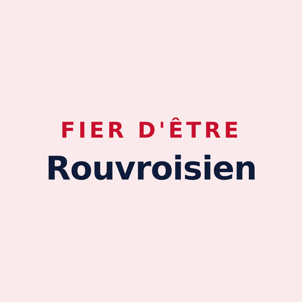 Magnet « Fier d'être Rouvroisien » — design pour Rouvroy-sur-Marne