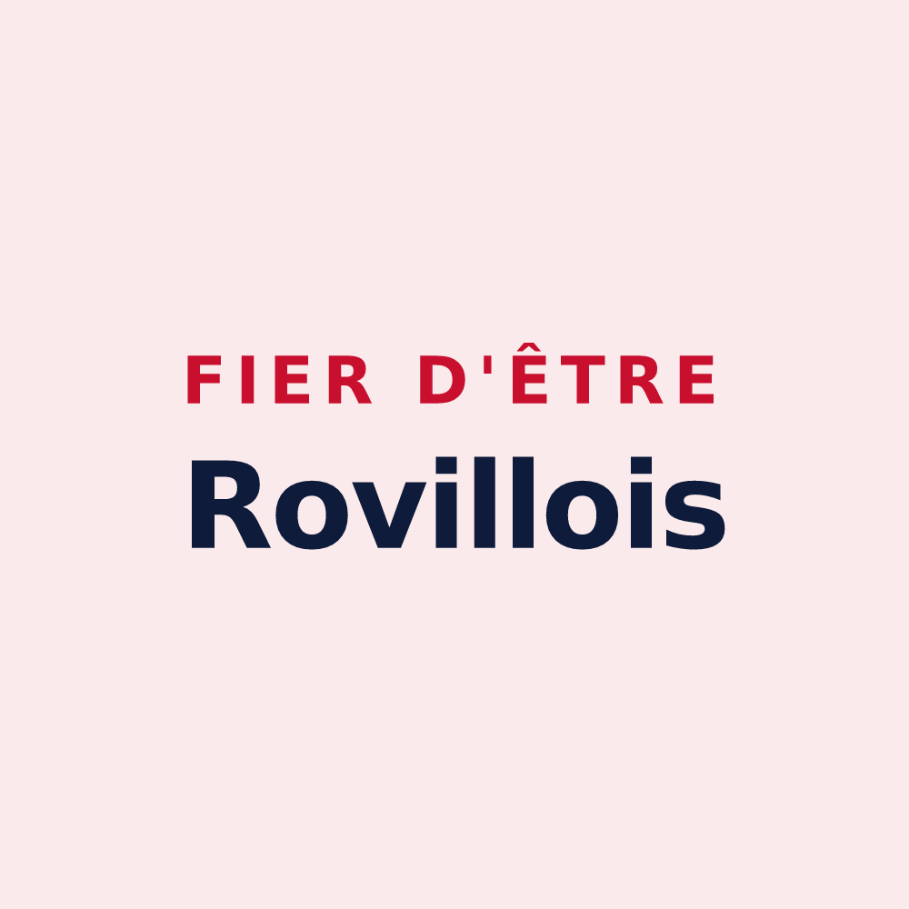 Magnet « Fier d'être Rovillois » — design pour Roville-aux-Chênes