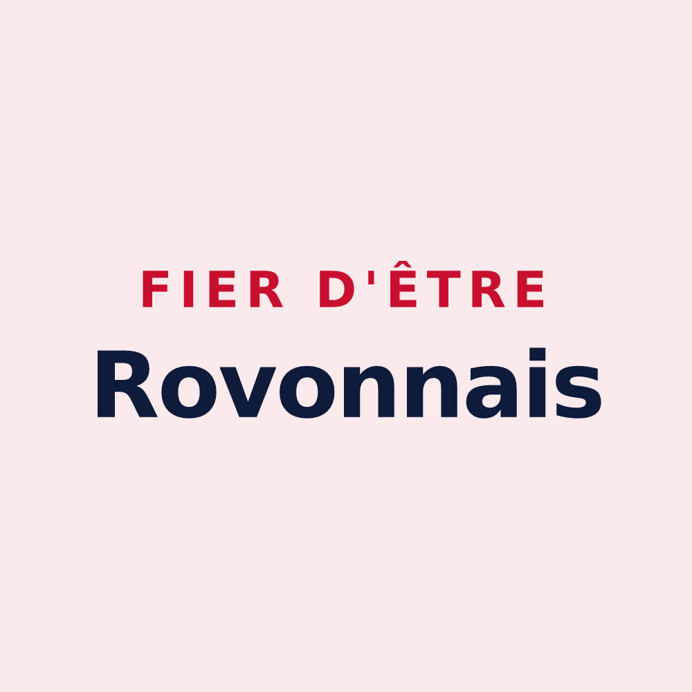 Magnet « Fier d'être Rovonnais » — design pour Rovon