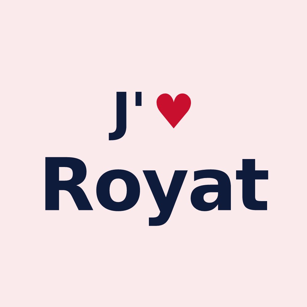 Magnet personnalisé Royat — design J'aime Royat