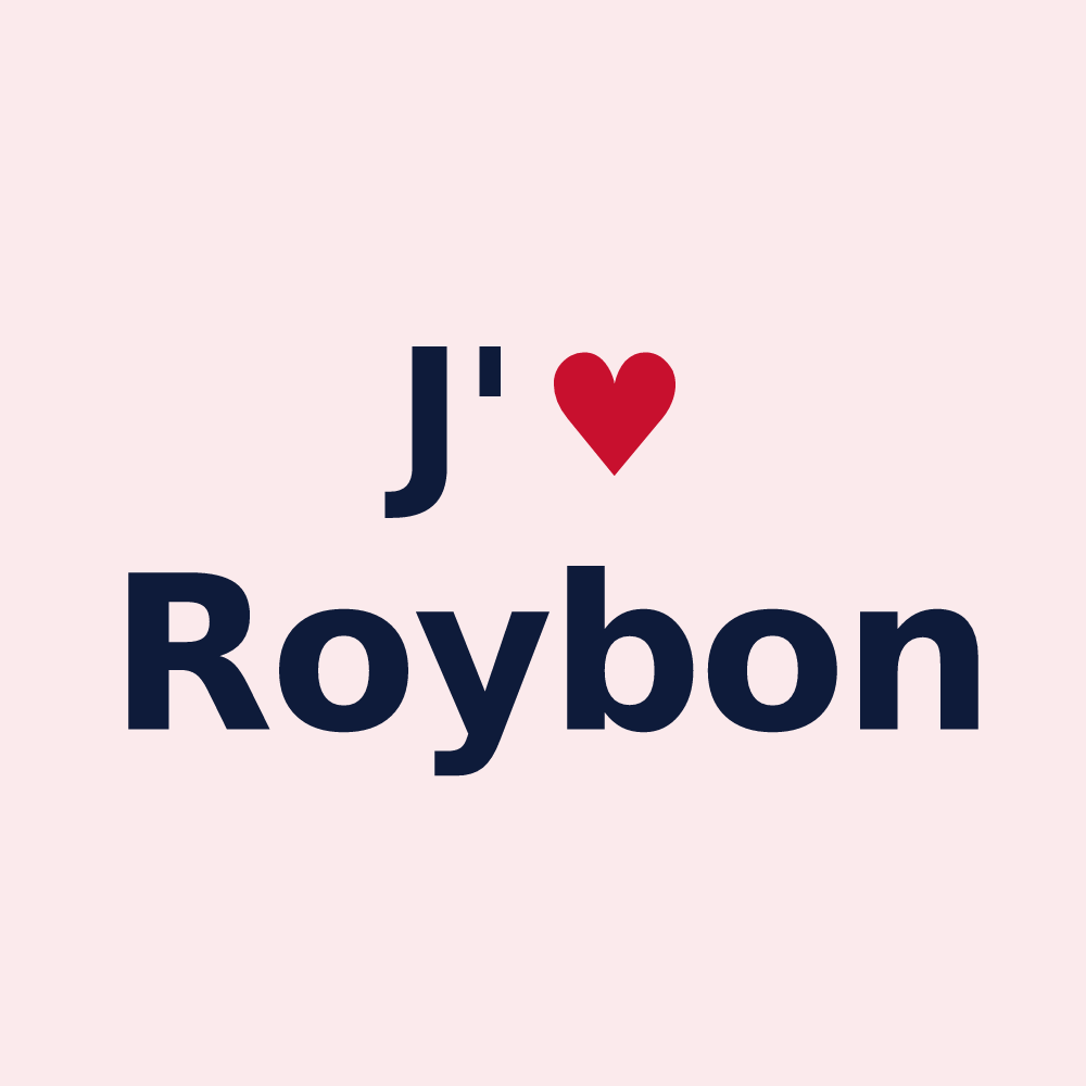 Magnet personnalisé Roybon — design J'aime Roybon