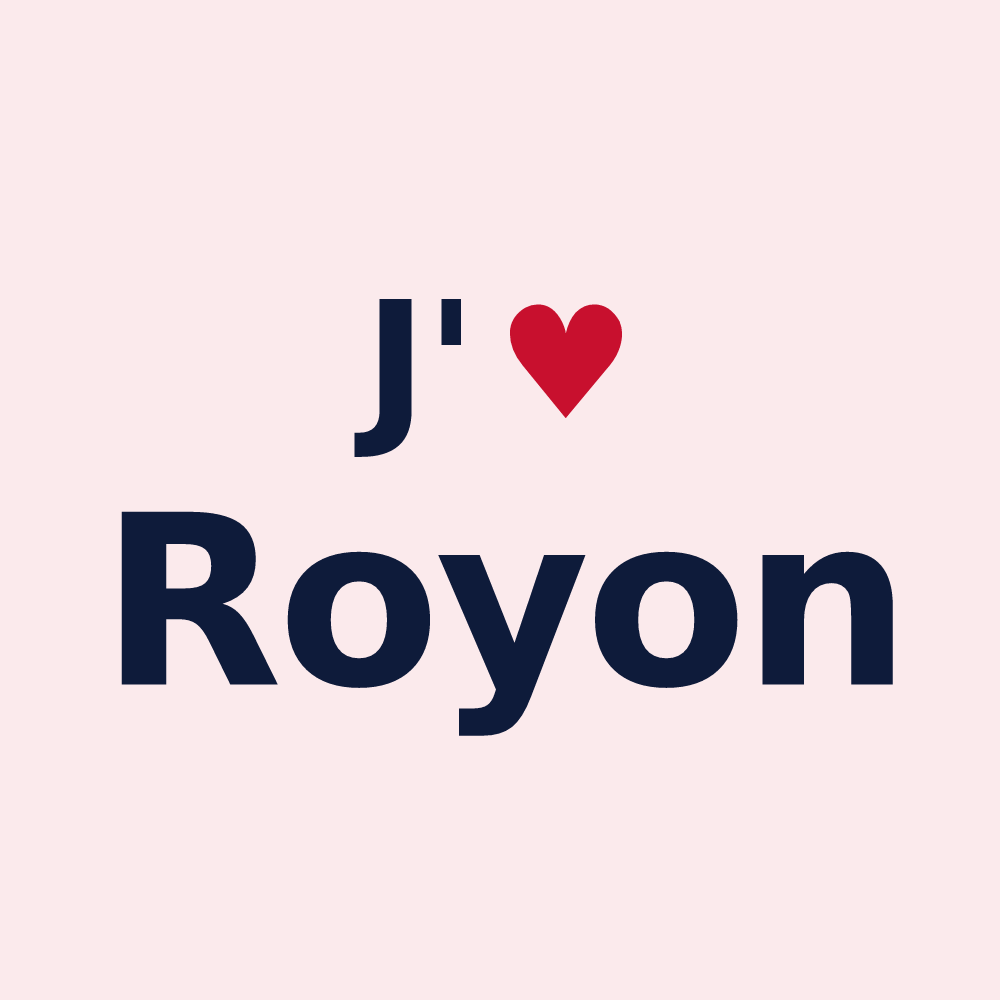 Magnet personnalisé Royon — design J'aime Royon