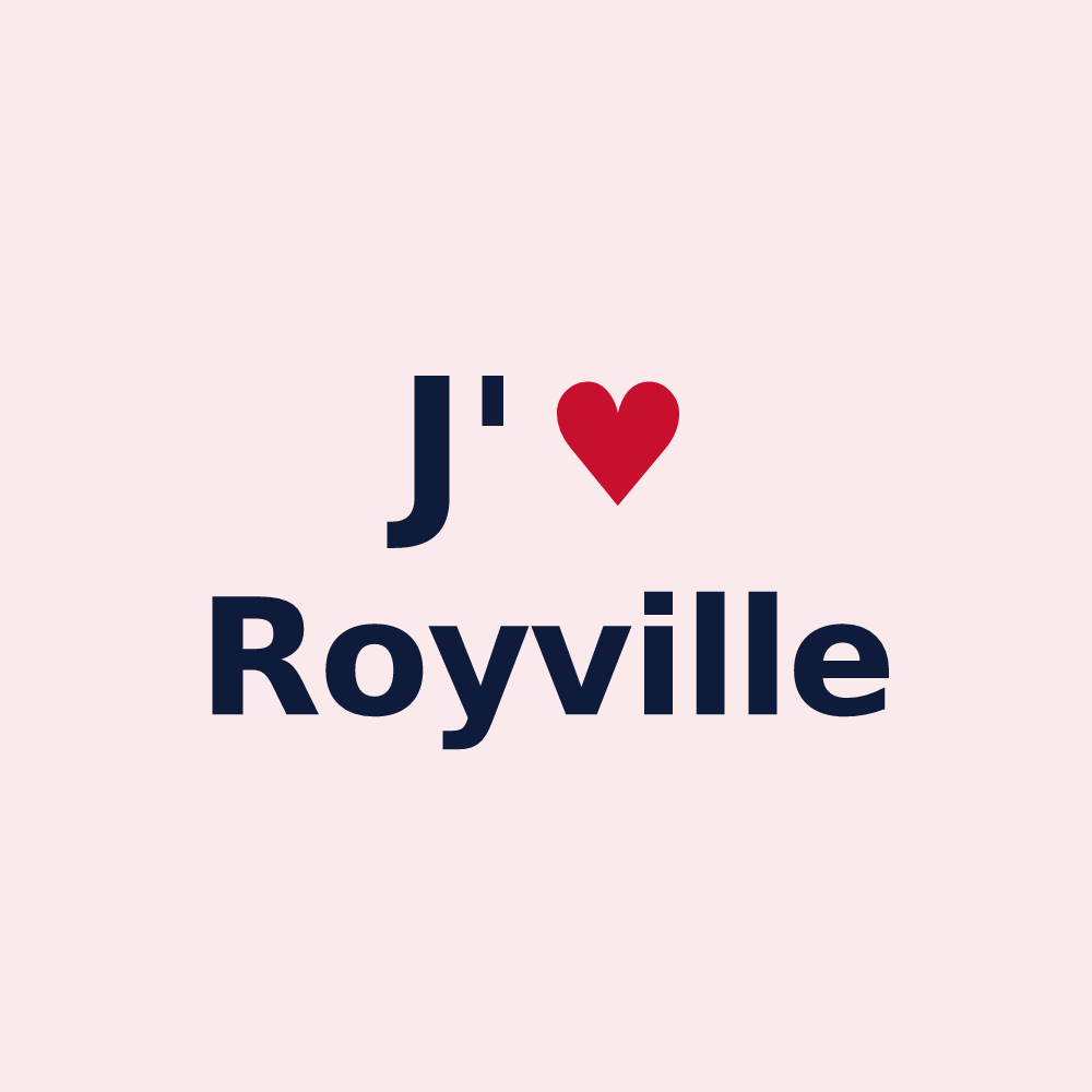 Magnet personnalisé Royville — design J'aime Royville