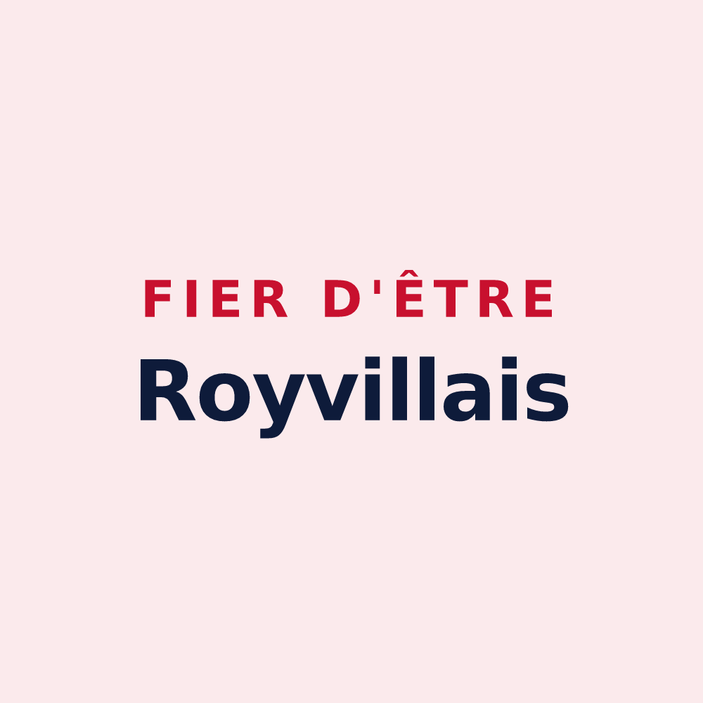 Magnet « Fier d'être Royvillais » — design pour Royville
