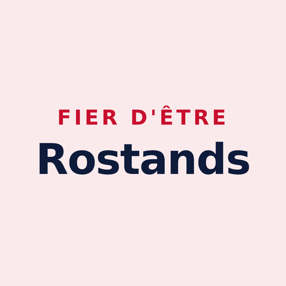 Magnet « Fier d'être Rostands » — design pour Rozoy-sur-Serre