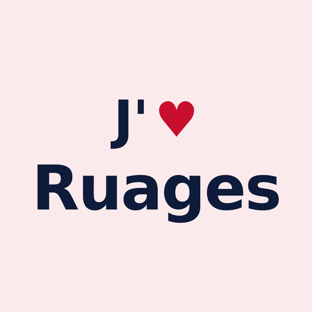Magnet personnalisé Ruages — design J'aime Ruages