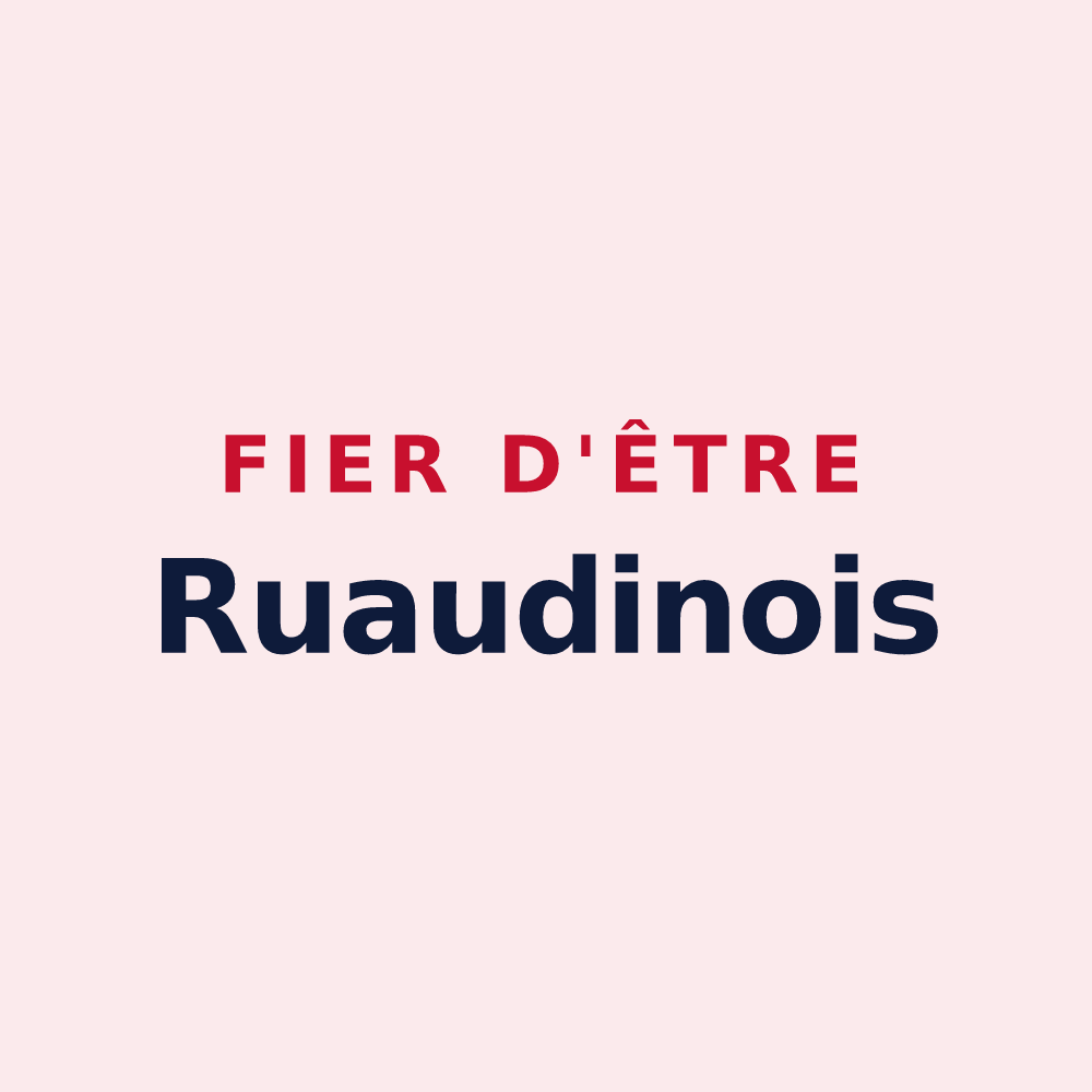 Magnet « Fier d'être Ruaudinois » — design pour Ruaudin