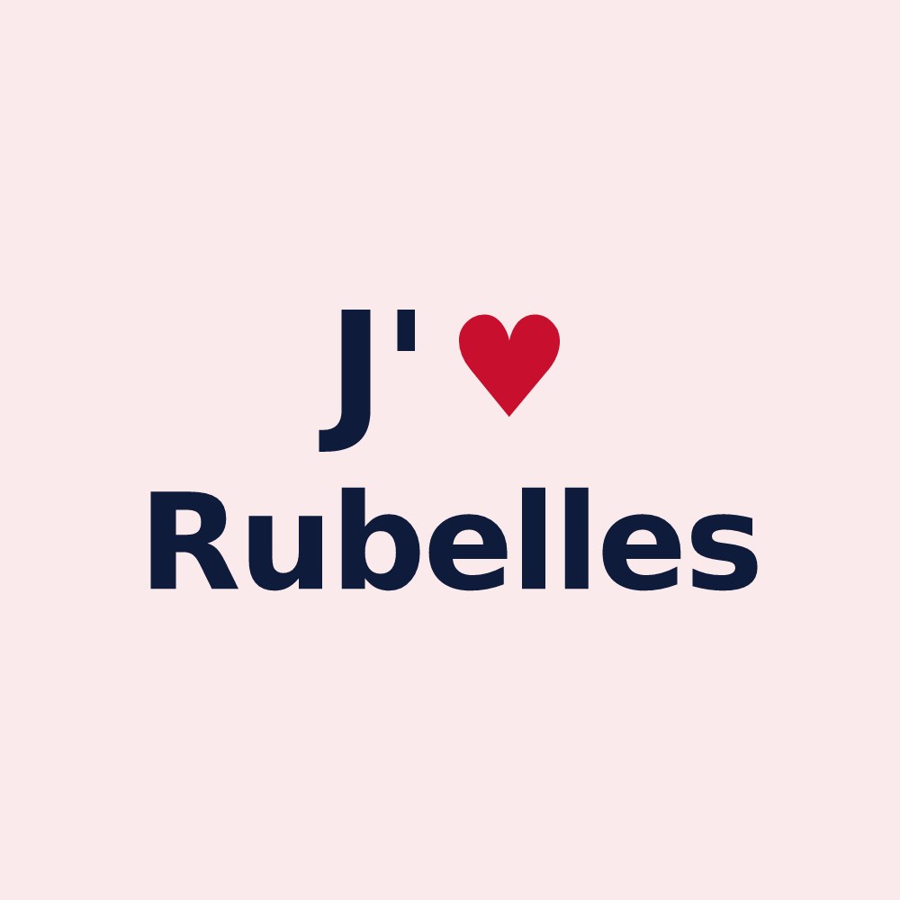 Magnet personnalisé Rubelles — design J'aime Rubelles