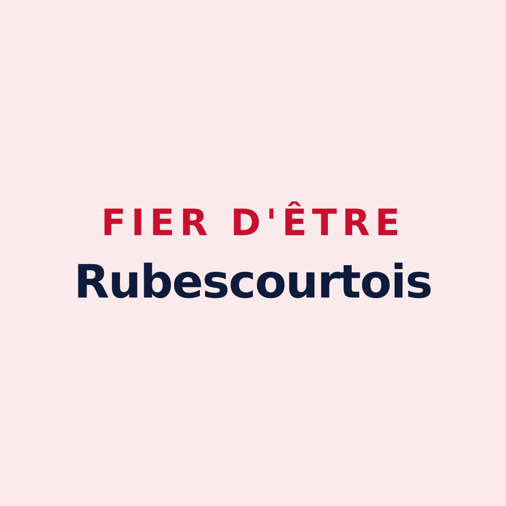 Magnet « Fier d'être Rubescourtois » — design pour Rubescourt