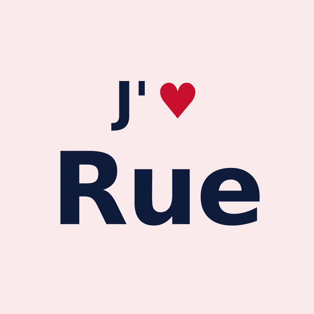 Magnet personnalisé Rue — design J'aime Rue
