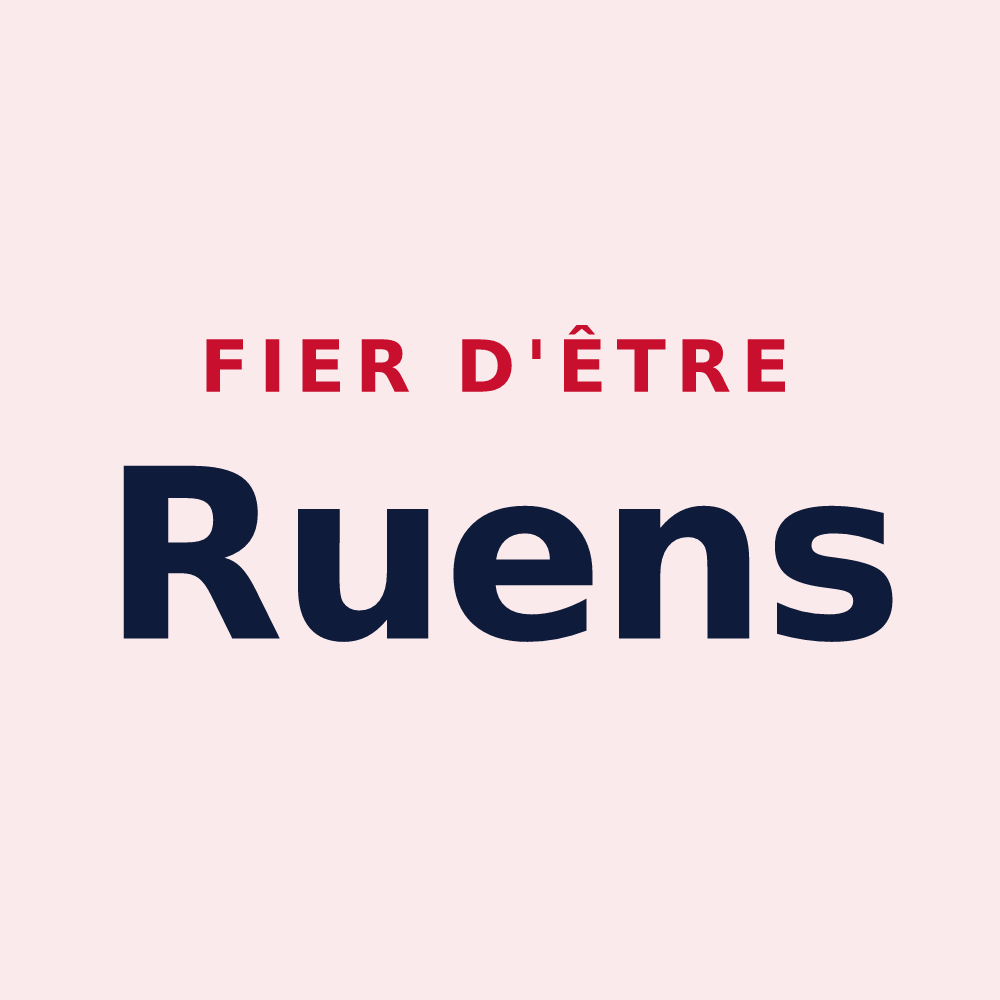 Magnet « Fier d'être Ruens » — design pour Rue