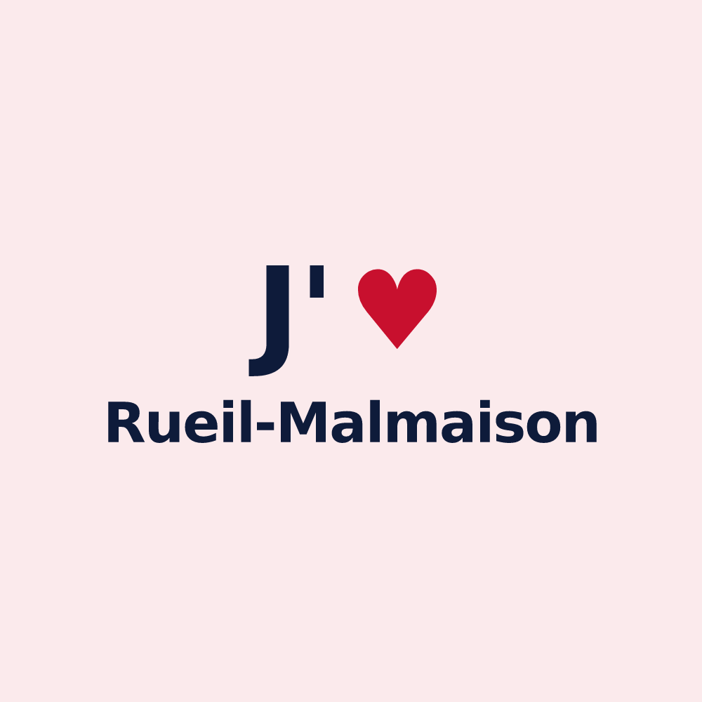 Magnet personnalisé Rueil-Malmaison — design J'aime Rueil-Malmaison