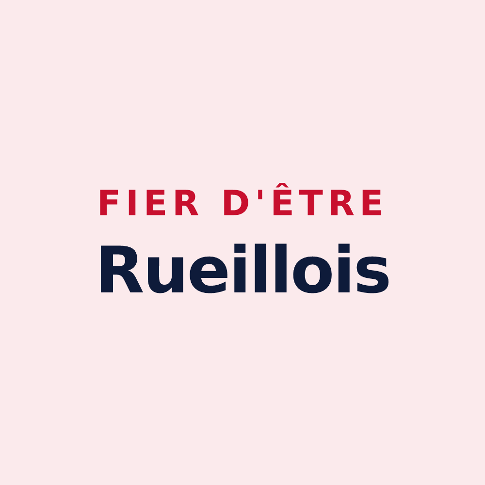 Magnet « Fier d'être Rueillois » — design pour Rueil-Malmaison
