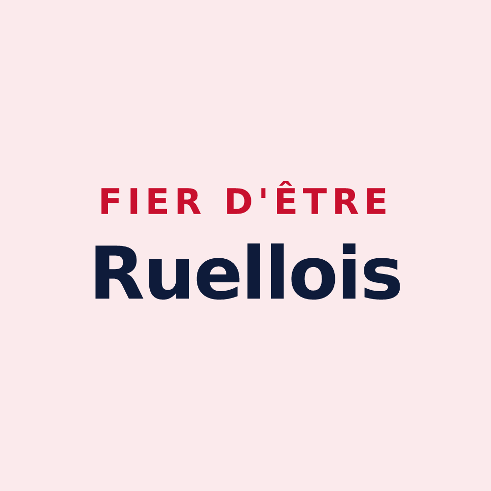 Magnet « Fier d'être Ruellois » — design pour Ruelle-sur-Touvre