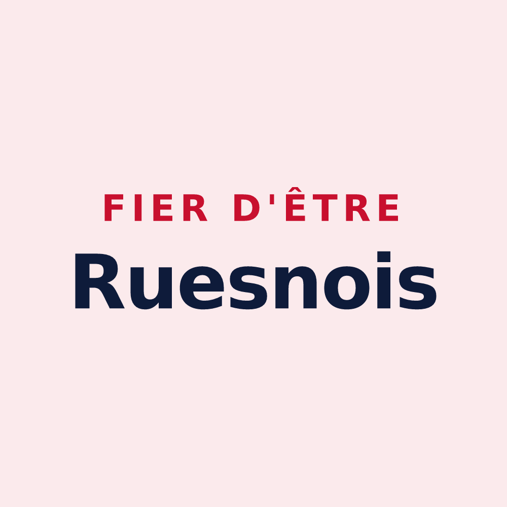 Magnet « Fier d'être Ruesnois » — design pour Ruesnes