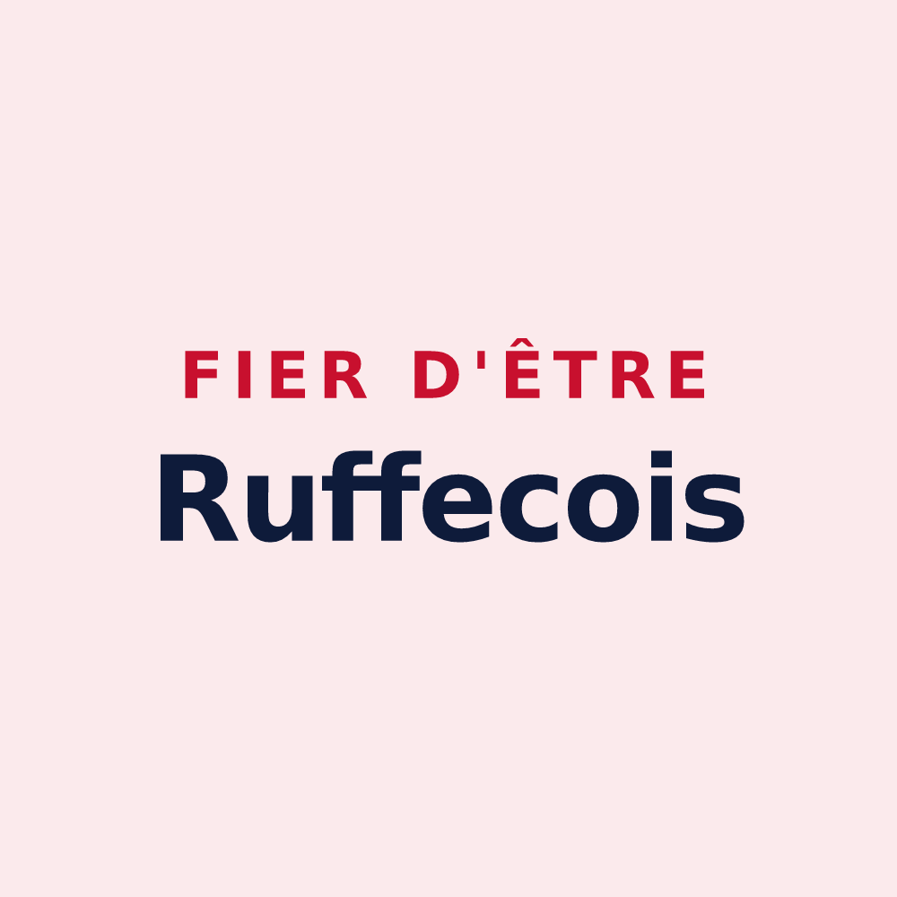 Magnet « Fier d'être Ruffecois » — design pour Ruffec