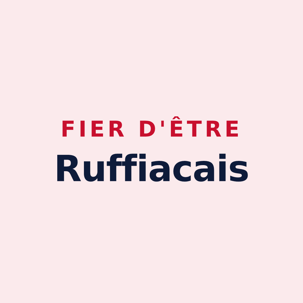 Magnet « Fier d'être Ruffiacais » — design pour Ruffiac