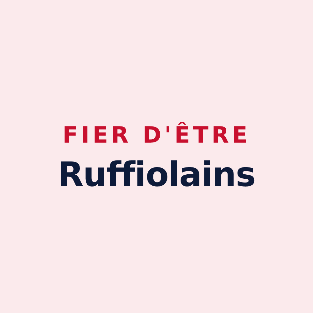 Magnet « Fier d'être Ruffiolains » — design pour Ruffieux