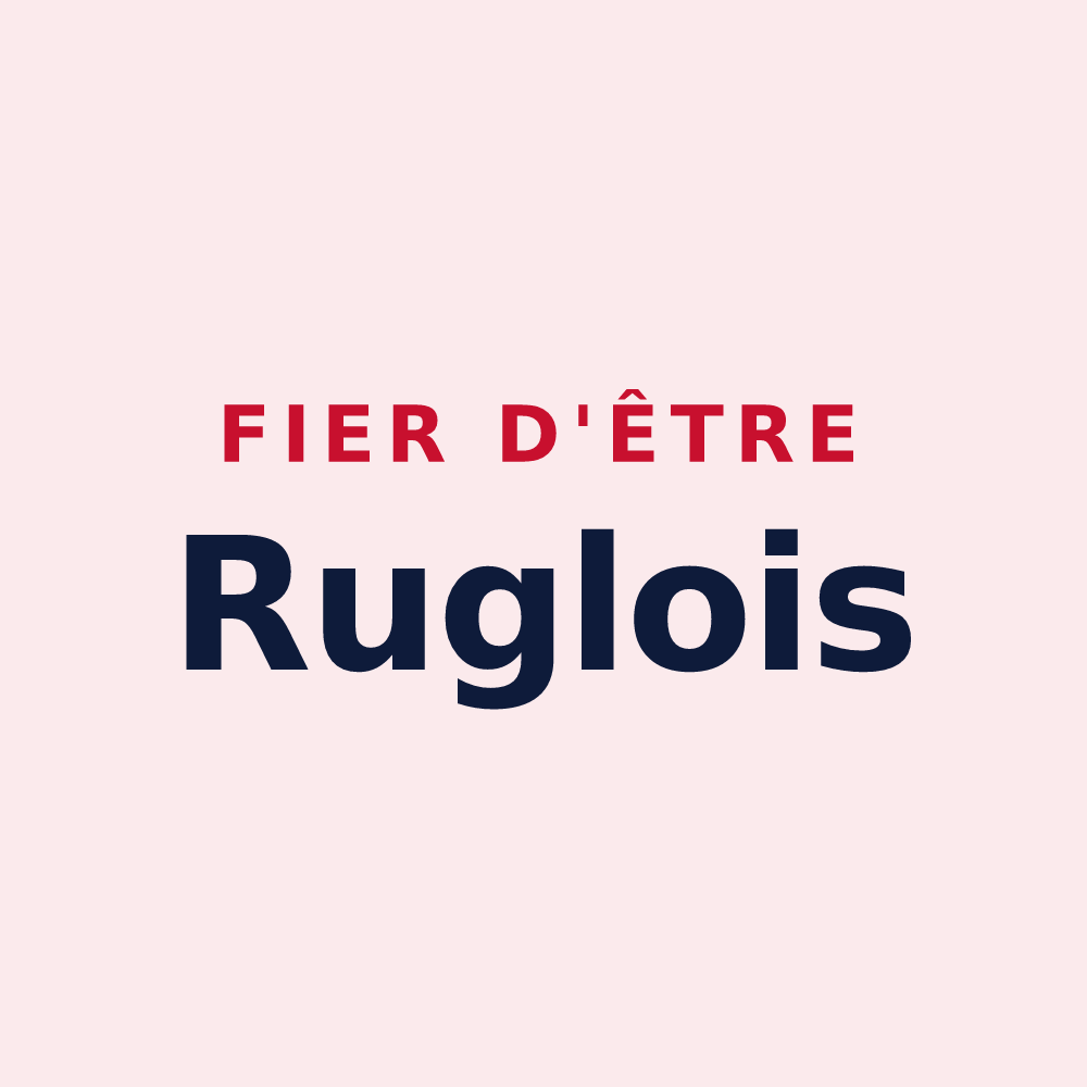 Magnet « Fier d'être Ruglois » — design pour Rugles