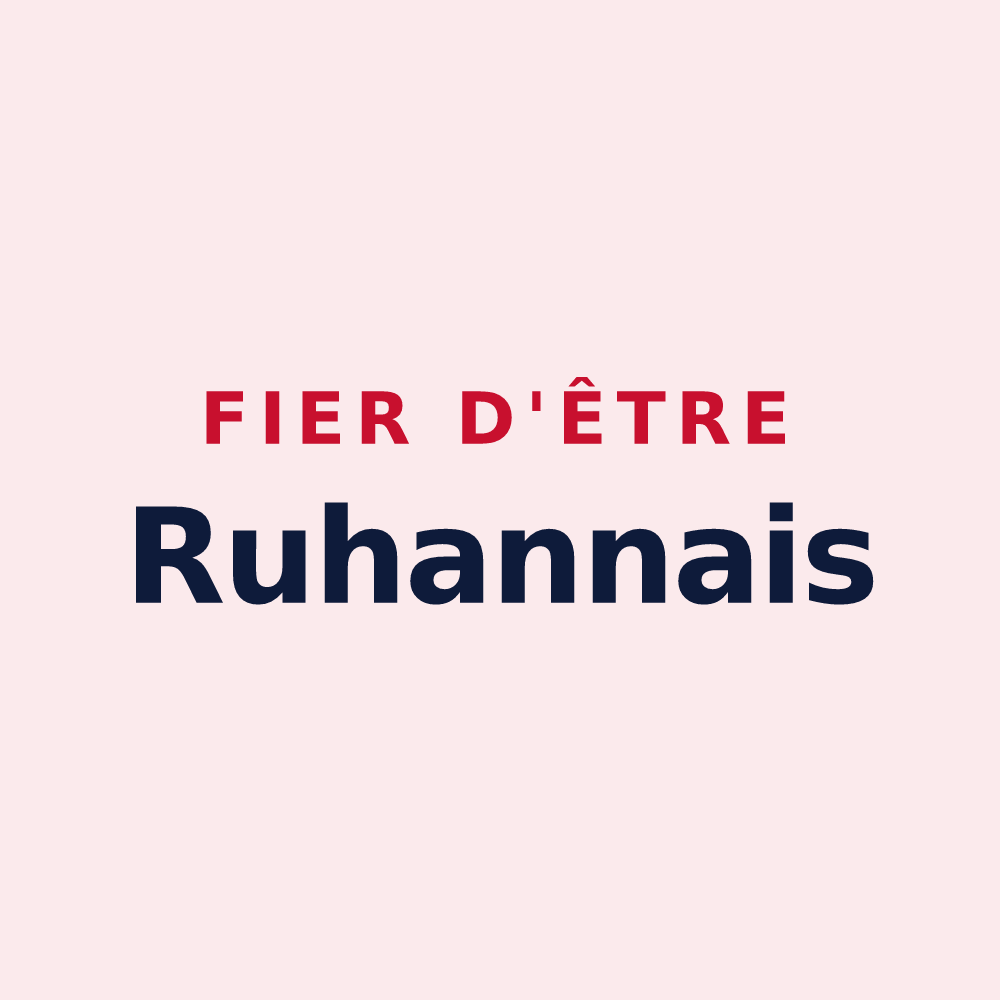 Magnet « Fier d'être Ruhannais » — design pour Ruhans